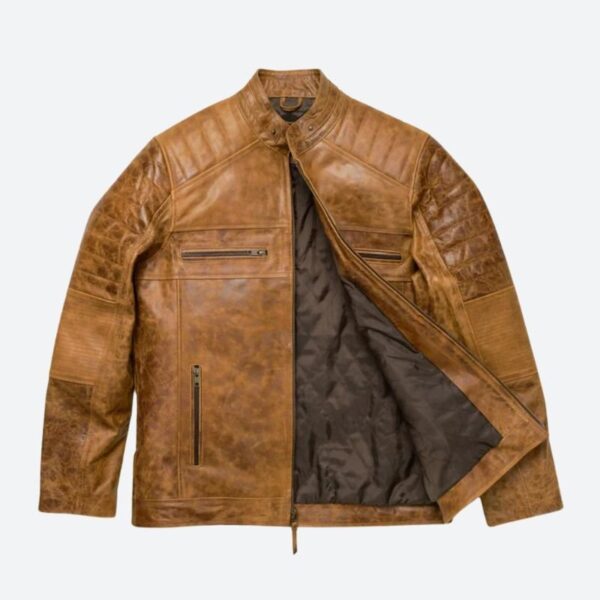Cafe Racer Leather Jacket